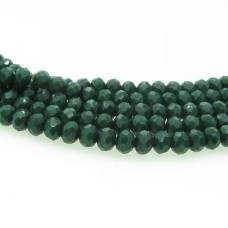 Cristal verde militar 06 mm fio com 100 peças