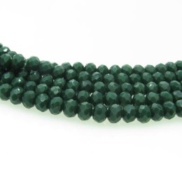 Cristal verde militar 06 mm fio com 100 peças