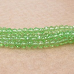 Cristal verde transparente 04 mm fio com 150 peças