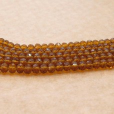 Cristal marrom 04 mm fio com 150 peças