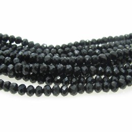 Cristal preto 04 mm fio com 150 peças