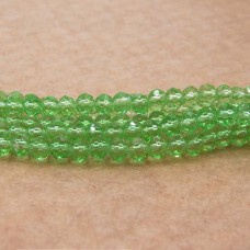 Cristal verde transparente 04 mm fio com 150 peças