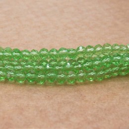 Cristal verde transparente 04 mm fio com 150 peças