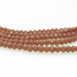 Cristal marrom opaco 04 mm fio com 150 peças