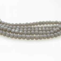 Cristal cinza 04 mm fio com 150 peças