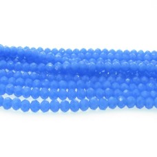 Cristal azul leitoso 04 mm fio com 150 peças