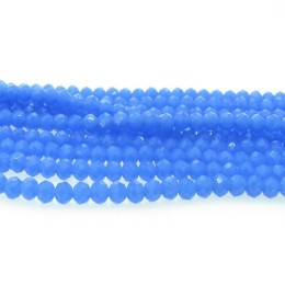 Cristal azul leitoso 04 mm fio com 150 peças