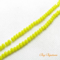 Cristal 04 mm amarelo fio aprox. 135 peças