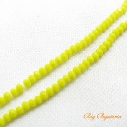 Cristal 04 mm amarelo fio aprox. 135 peças