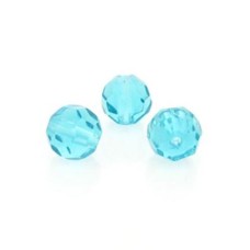 Bola 08 mm Cristal Azul 10 unidades