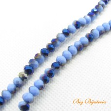 Cristal azul c/ furta cor 06 mm fio com 100 peças