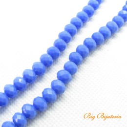 Cristal azul opaco 08 mm fio com 72 peças