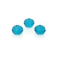 Cristal 04x03 mm Azul Piscina Flat 10 unidades