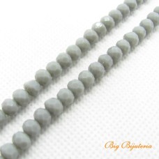 Cristal cinza claro 06 mm fio com 100 peças