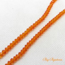 Cristal 04 mm laranja escuro fio com 150 peças