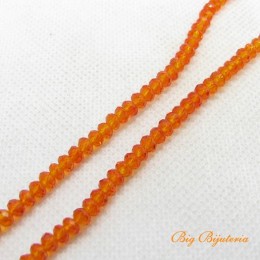 Cristal 04 mm laranja escuro fio com 150 peças