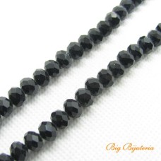 Cristal Preto 08 mm fio com 72 peças