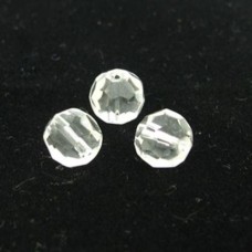 Bola 08 mm Cristal Transparente 10 unidades