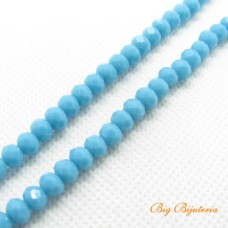 Cristal turquesa escuro 06 mm fio com 100 peças