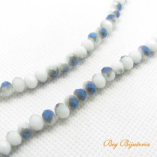 Cristal white c/ azul 06 mm fio com 100 peças