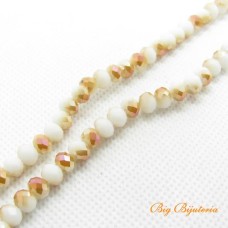 Cristal white c/ laranja 06 mm fio com 100 peças