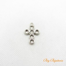 Pingente níquel 28x18 mm cruz 1 unidade