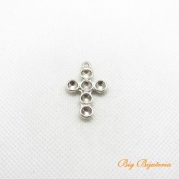Pingente níquel 28x18 mm cruz 1 unidade