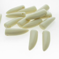 Dente de resina marfim 10x30 mm 25gr aprox. 15 unidades 