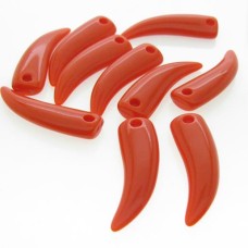 Dente de resina laranja 12x40 mm 25gr aprox. 15 unidades 