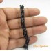 Elo de resina cadeado preto pequeno 10x12 mm 20 unidades