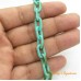 Elo de resina cadeado turquesa pequeno 10x12 mm 20 unidades