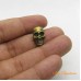 Entremeio caveira 12x17 mm ouro velho 2 unidades