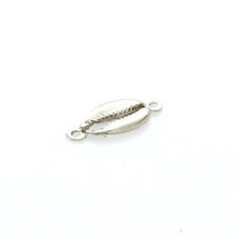 Entremeio Níquel 25x12x02 mm Búzios 6 unidades