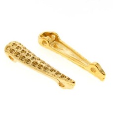 Entremeio Ouro Flash 30x6 mm 3  unidades