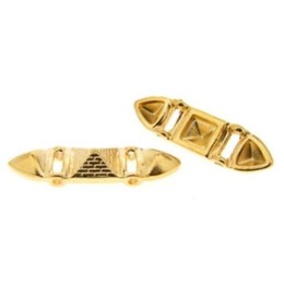 Entremeio Ouro Flash 34x9 mm 3 unidades Entremeio Ouro Flash 34x9 mm 3 unidades