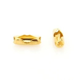Fecho Canoa Ouro Flash 1.5 mm 10  unidades