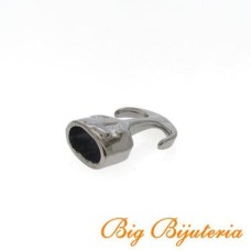 Fecho Gancho Grafite 22x15x08 mm 3  unidades