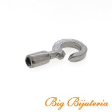 Fecho Gancho Grafite 24x12x02 mm 2  unidades