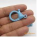 Fecho lagosta azul 35 mm 1 unidade