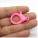 Fecho lagosta pink neon 35 mm 1 unidade