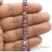 Disco de fimo 6 mm multi color vinho 1 fio