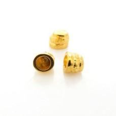 Ponteira Ouro Flash 07x07x02 mm 3  unidades