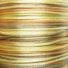 Fio de Seda multi Color Bege 1 mm 10 metros