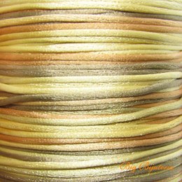 Fio de Seda multi Color Bege 1 mm 10 metros