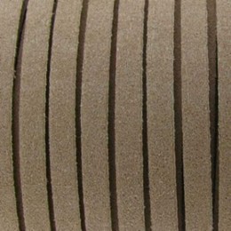 Cordão de Camurça 3 mm Bege Escuro  5 metros
