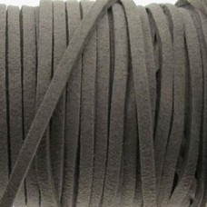 Cordão de Camurça 3 mm Cinza 5 metros
