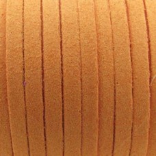 Cordão de Camurça 5 mm Laranja 5 metros