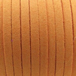 Cordão de Camurça 5 mm Laranja 5 metros