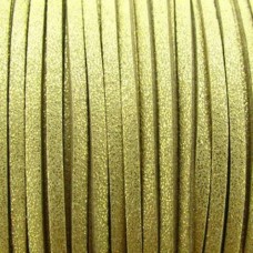 Cordão de Camurça 3 mm Marrom Brilhante 5 metros