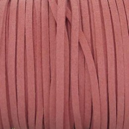 Cordão de Camurça 5 mm Rosa 5 metros